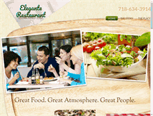 Tablet Screenshot of elegantepizza.net